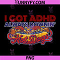 Always Downing Hot Dogs PNG, Vintage Humor PNG