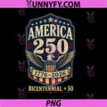 America 250 Bicentennial Plus 50 PNG, Vintage Eagle Patriotic 76 PNG