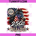 America 250 Horse PNG, Patriotic Western USA 1776 2026 PNG