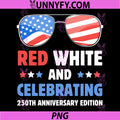 America 250 Red White and Celebrating PNG, USA 250th Anniversary PNG