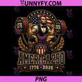 America 250th Abraham PNG, Lincoln Weightlifting Squat PNG