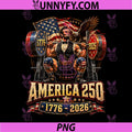 America 250th Abraham PNG, Lincoln Weightlifting Squat PNG