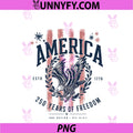 America 250th Anniversary PNG, Happy Birthday USA PNG