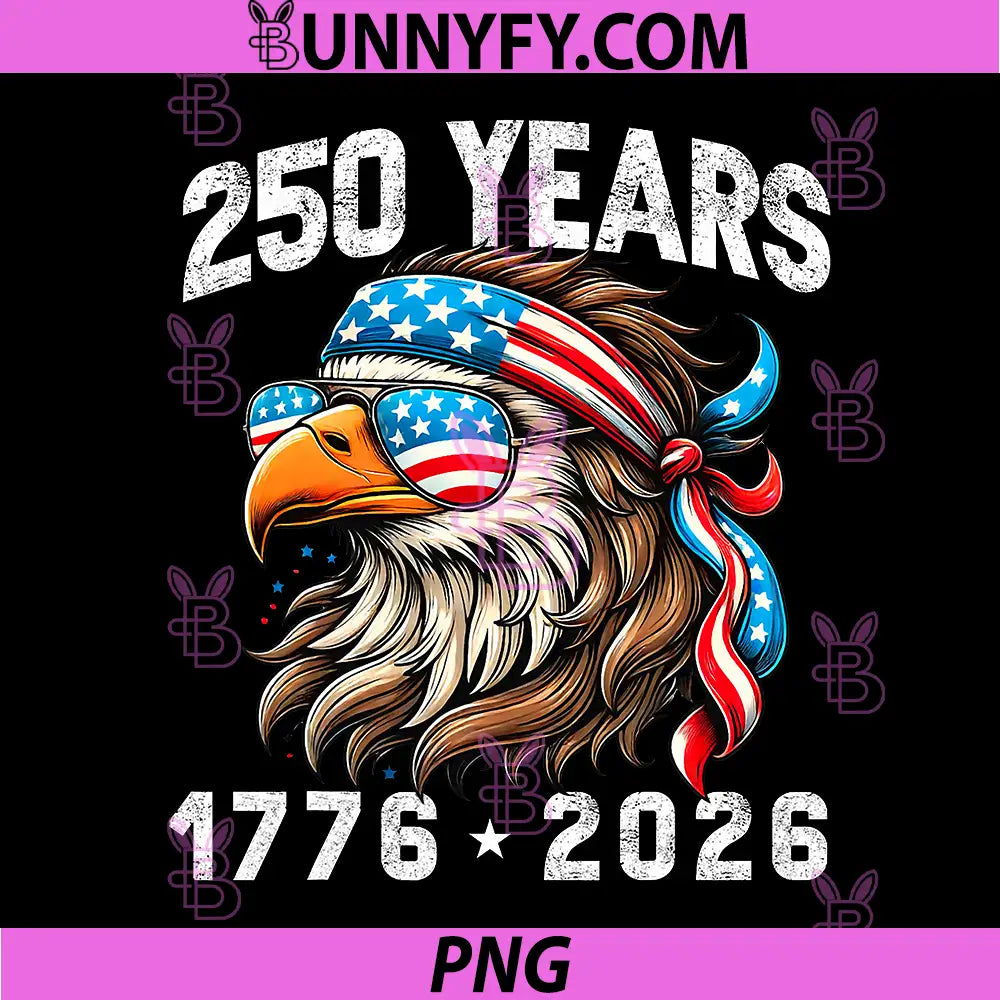 America 250th Celebration 250 Years PNG, Funny Eagle Patriotic PNG 
