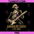 America 250th George Washington PNG, Rock Guitar Music 1776 2026 PNG