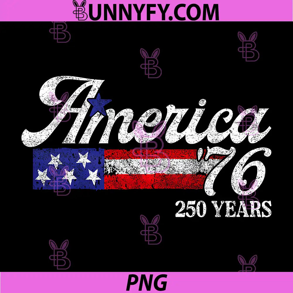 America 76 250 Years 1776 2026 PNG, Vintage 250th Anniversary USA PNG