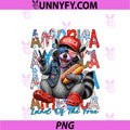 America Land Of The Free PNG, Hot Dog Raccoon 4th Of July PNG