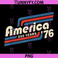 America Retro 250 Years PNG, 250th Anniversary USA 1776 2026 PNG