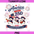 America Turns 250 250th PNG, Independence Day 4th of July 2026 PNG