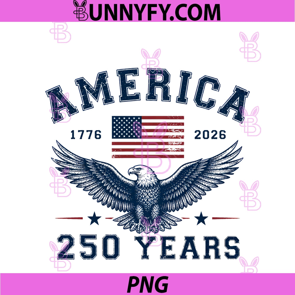 America USA 250th PNG, Anniversary Eagle 250 Years PNG