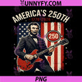 Americas 250th 1776 2026 PNG, Patriotic Lincoln Rock PNG