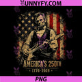 Americas 250th PNG, Abraham Lincoln Playing Guitar Retro Vintage PNG