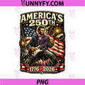 Americas 250th PNG, Abraham Lincoln Playing Guitar Retro Vintage PNG