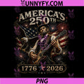 Americas 250th Abraham Lincoln Playing Guitar Retro Vintage PNG