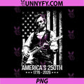 Americas 250th Birthday PNG, Abraham Lincoln Playing Guitar PNG