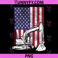 American Excavator Fourth PNG, 4th of July Performance PNG