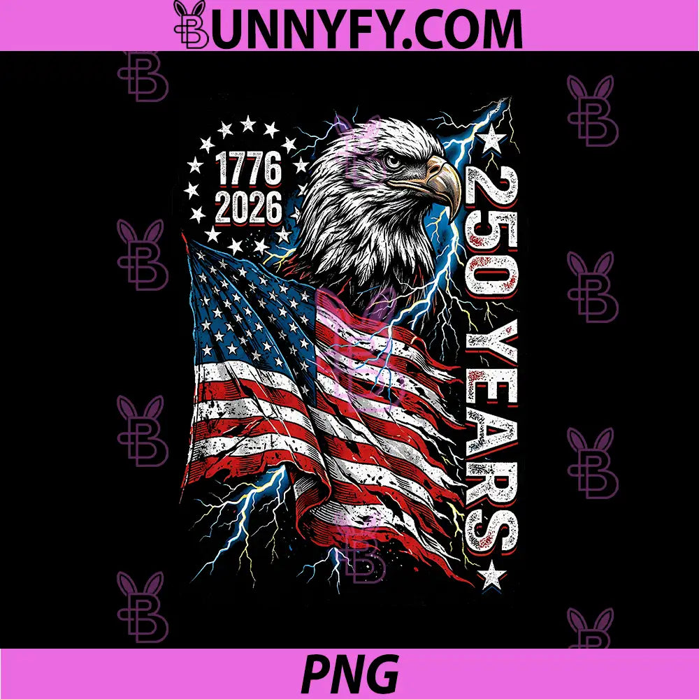American Flag 250 Years PNG, Americas Anniversary PNG 