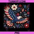 American Flag Floral Eagle PNG, America 250th Anniversary 2026 PNG