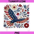 American Flag Floral Eagle PNG, America 250th Anniversary 2026 PNG