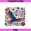 American Flag Floral Eagle PNG, America 250th Anniversary 2026 PNG