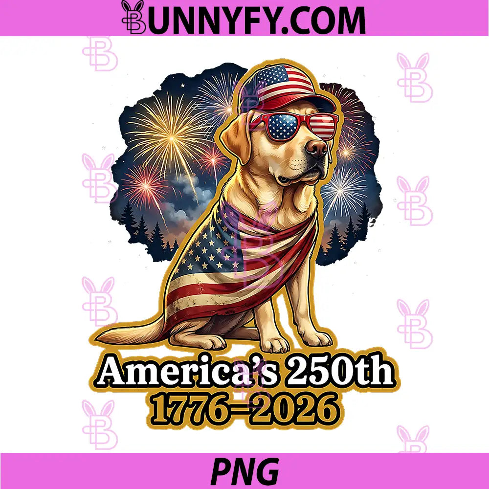 American Flag Labrador PNG, Retriever Dog Yellow Lab Patriotic PNG