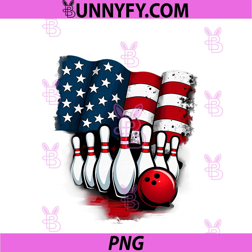 American Flag PNG, Bowling Bowler PNG