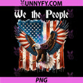 American Flag Patriotic Founding PNG, We The People USA PNG