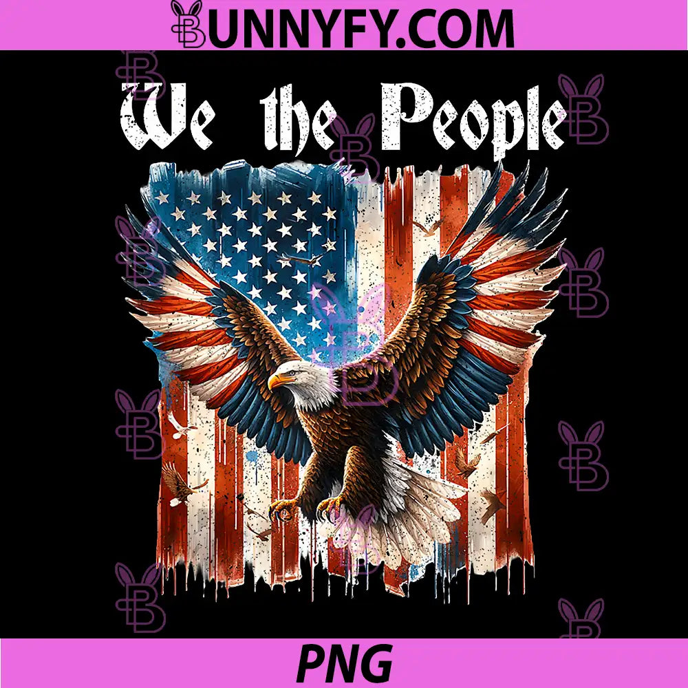 American Flag Patriotic Founding PNG, We The People USA PNG