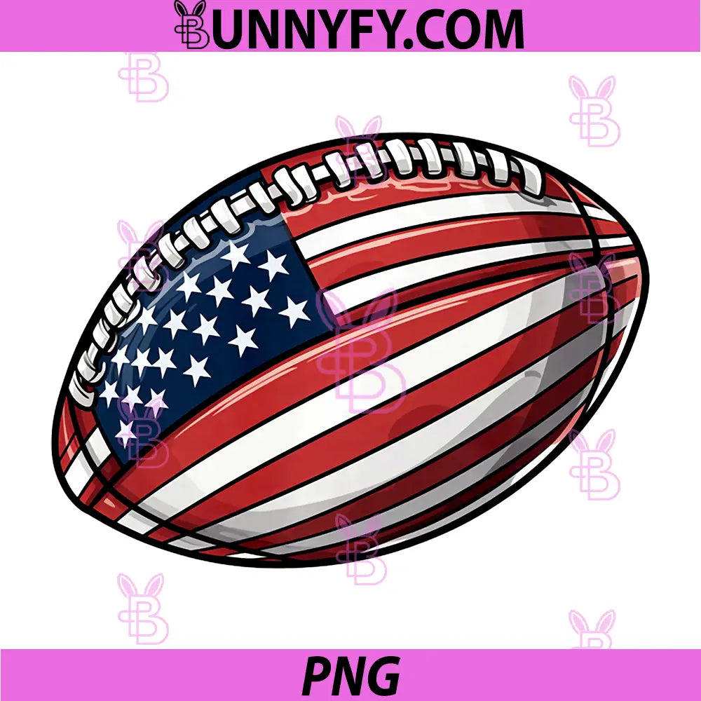 American Football 4th July PNG, American Flag Patriotic Football Performance PNG
