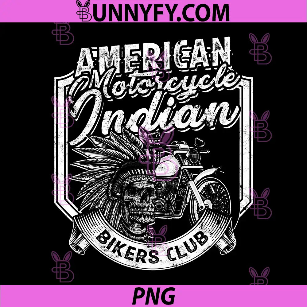 American Motorcycle Indian PNG, Bikers Club American Indian PNG
