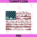 American USA Flag Retro National Park PNG, 4th Of July Patriotic PNG