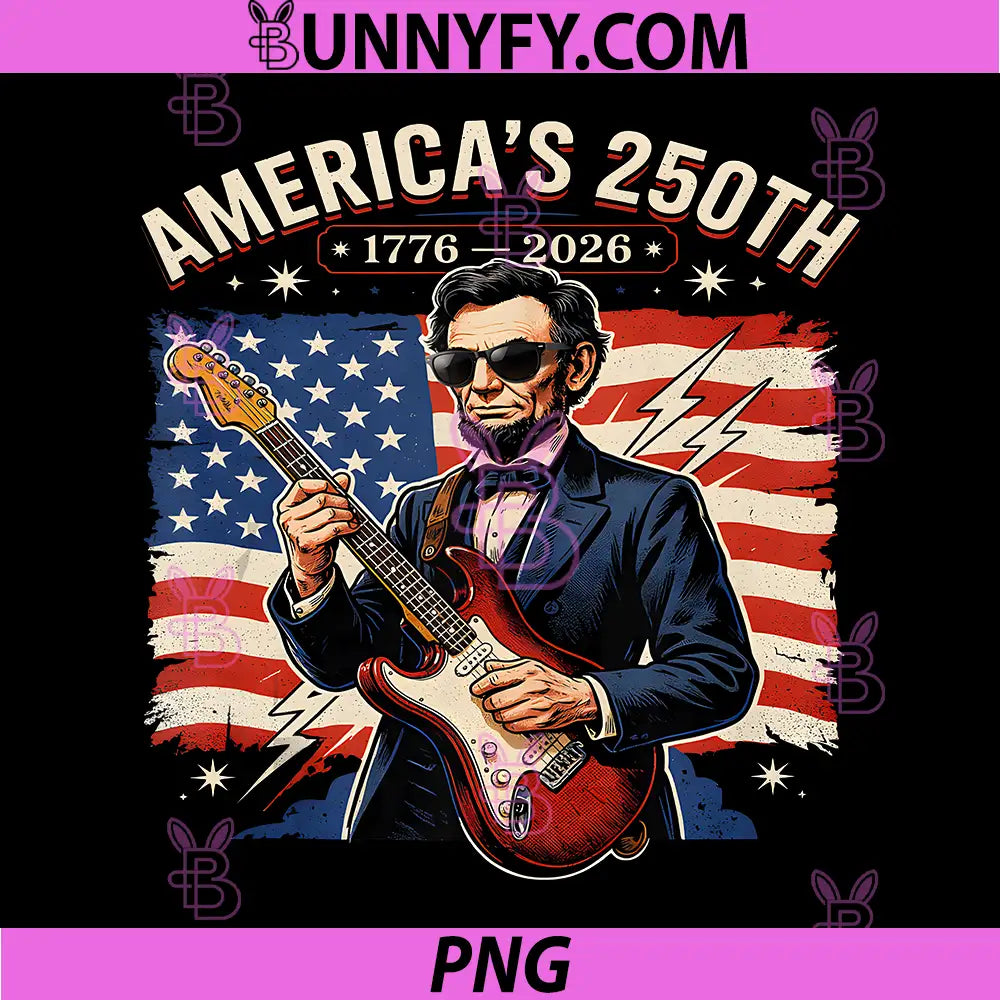 Americas 250th 1776 2026 PNG, Lincoln Electric Guitar PNG