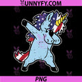 Americorn Dabbing PNG, American Unicorn 4th of July PNG
