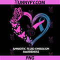 Amniotic Fluid Embolism PNG, Awareness Heart PNG