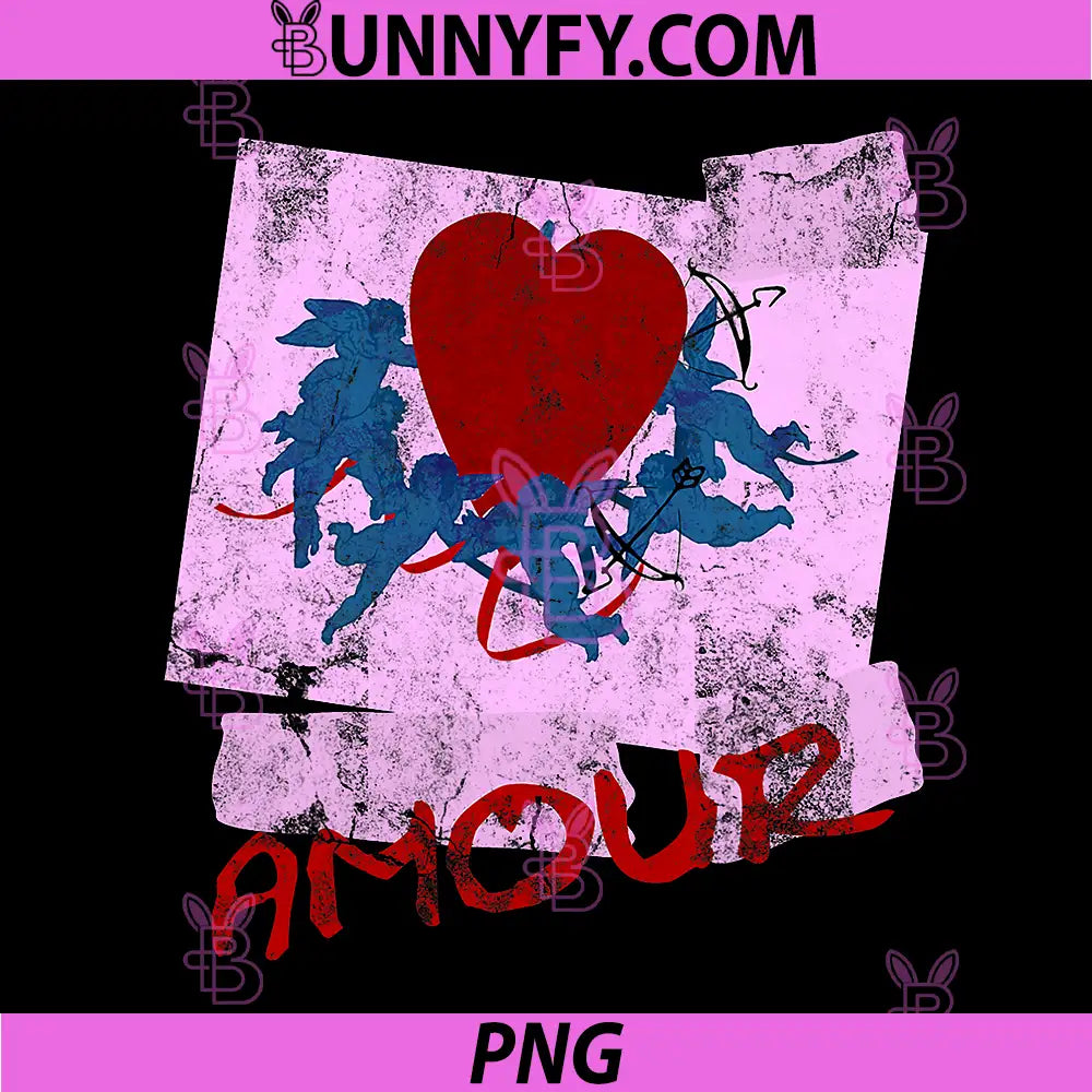 Amour Cherub Vintage PNG, Retro Beat It 1980s Love Dance PNG
