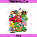 Angry Birds PNG, Piggy & Bird Pile PNG