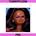 Angry Disgusted Black Doll Face Meme PNG, Reaction Meme Funny PNG