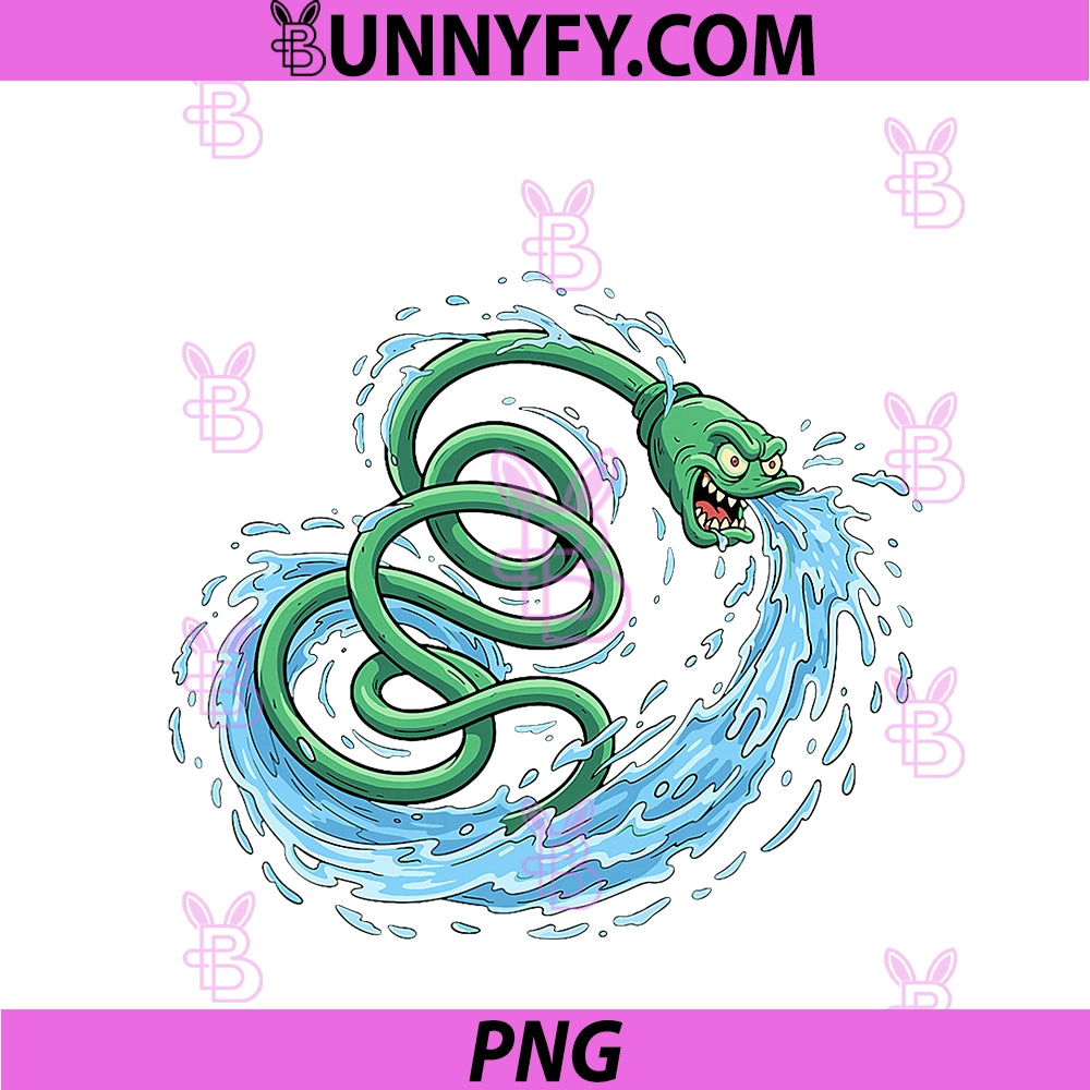 Angry Garden Hose Sea PNG, Serpent Water Splash PNG