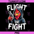 Angry Thug Chicken PNG, Flight Or Fight PNG, Response Funny Bird Humor PNG