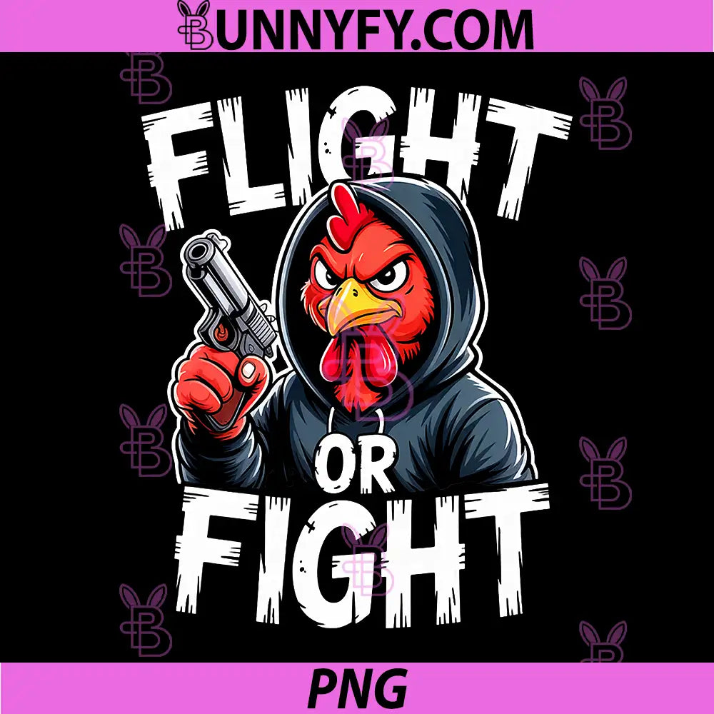 Angry Thug Chicken PNG, Flight Or Fight PNG, Response Funny Bird Humor PNG