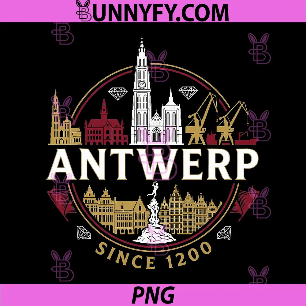 Antwerp Belgium PNG, Travel Souvenir City PNG