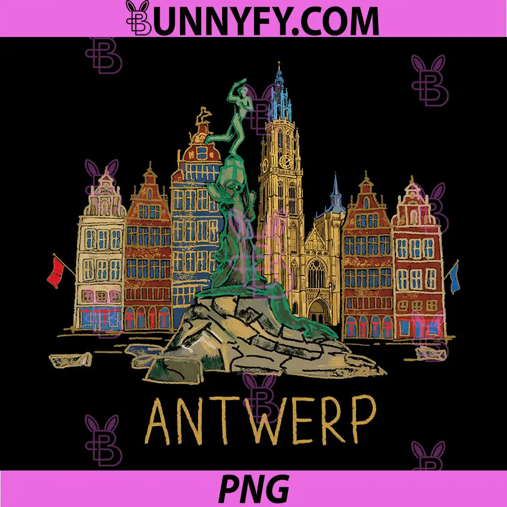 Antwerp Belgium Travel PNG, Souvenir Historic City Landmark PNG