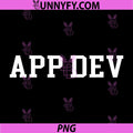 App Dev Varsity Text PNG, Software Developer College Style PNG