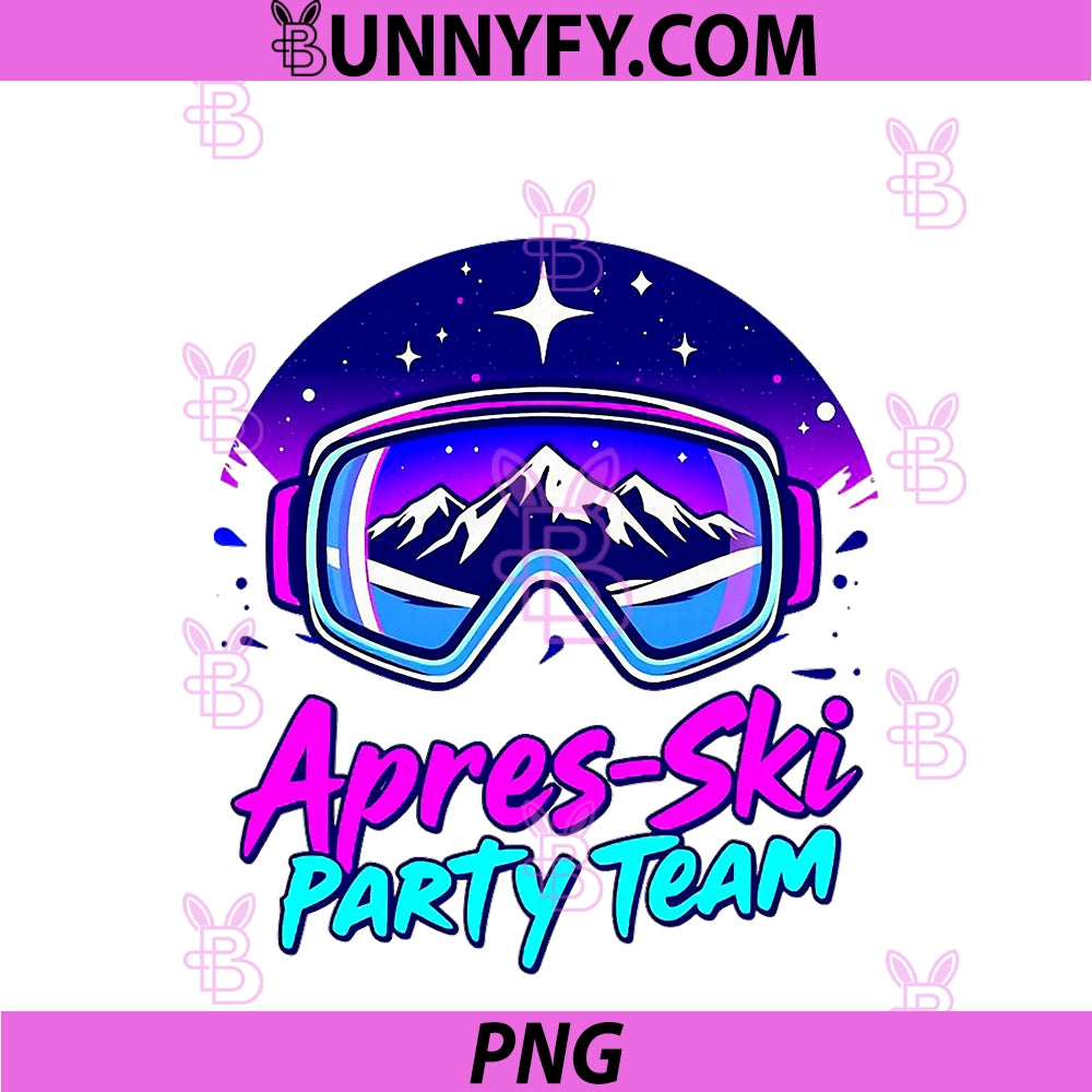 Apres Ski Party Vibes PNG, Snowy Mountain Nightlife PNG