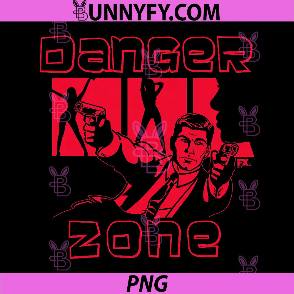Archer Danger Zone PNG, Action Spy Scene Cartoon PNG
