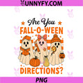 Are You Fall O Ween Directions PNG, Halloween Teacher Ghosts PNG