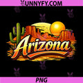 Arizona Desert Sunset PNG, Western Landscape Pride PNG
