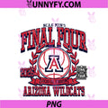 Arizona Wildcats Final Four 2026 PNG, Men's Basketball Retro PNG