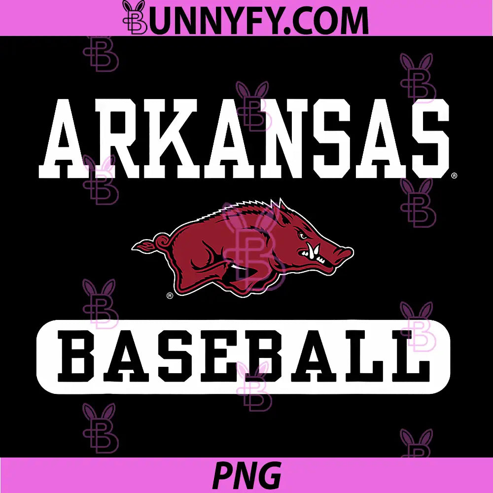 Arkansas Razorbacks Baseball PNG, Logo Officially Licensed PNG