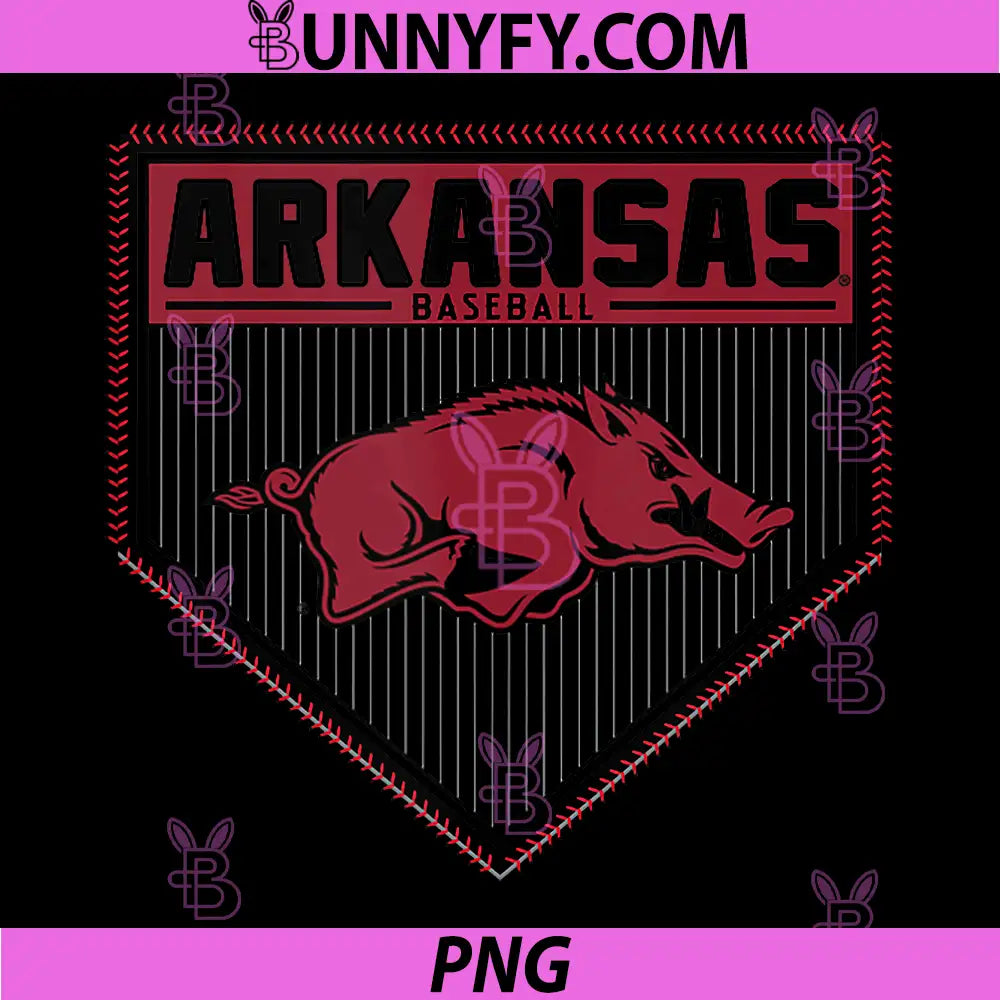 Arkansas Razorbacks Baseball PNG, Homeplate White PNG